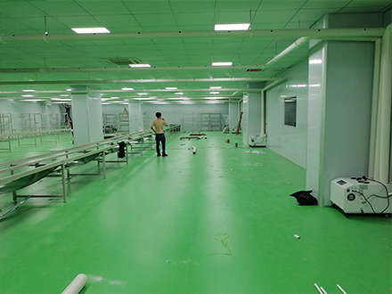 新建厂房加湿安装
